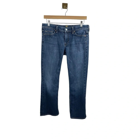 7 For All Mankind Flynt Ankle Bootcut Jeans in Medium Wash Size 29 - Picture 3 of 14